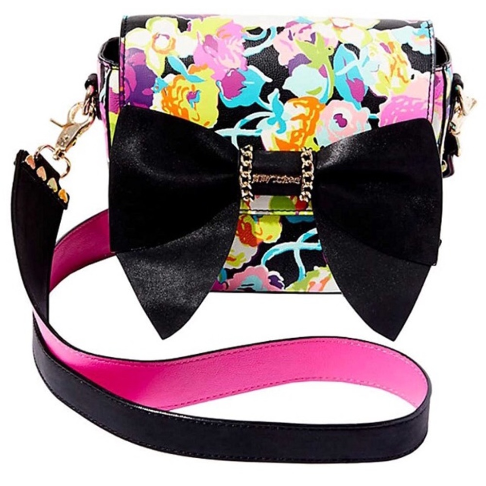 Betsey Johnson Oh Bow You Didn’t Floral Crossbody